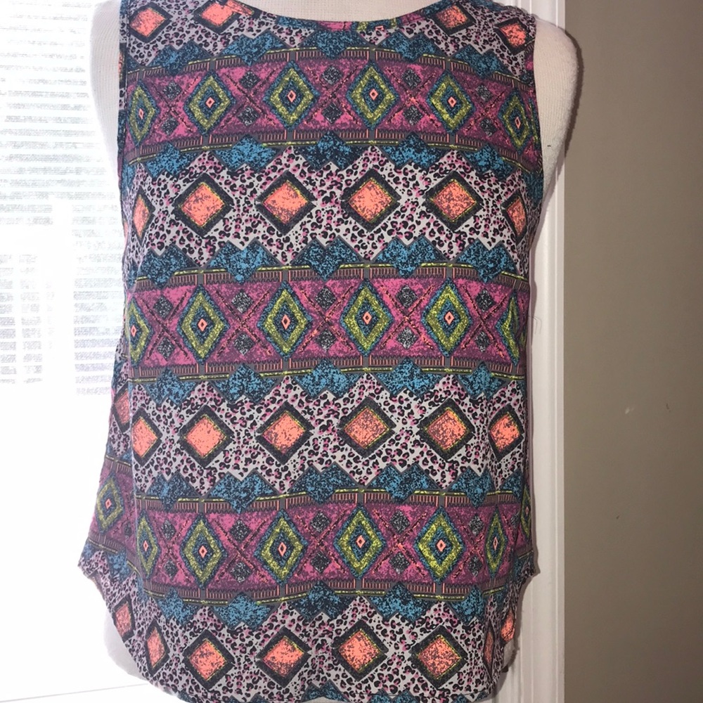 Tribal Pattern Crop Top
